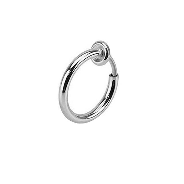 Поддельные серьги, кольца для носа, кольца для губ и клипсы для ушей на пружине без пирсинга – популярные европейские и американские трансграничные украшения