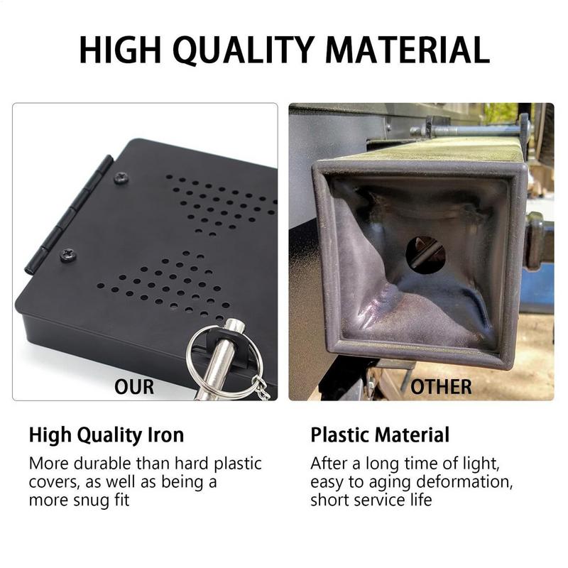 RV Bumper Caps 4 Inch Sewer Hose End Caps Aluminum Protective Covers Wear-Resistant Protective Plug Replacement Parts For 4-Inch