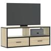 VidaXL TV Cabinet Sonoma Oak 100x31x39.5cm Engineered Wood and Metal, TV Stand, Media Cabinet, TV Console, HiFi Cabinet, 848930