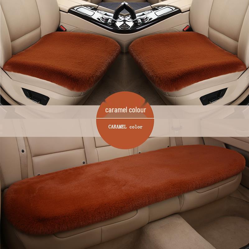 Универсальный плюшевый шерстяной комплект подушек для сидений автомобиля для Dongfeng Nissan Livina - Зимний теплый, трехкомпонентный