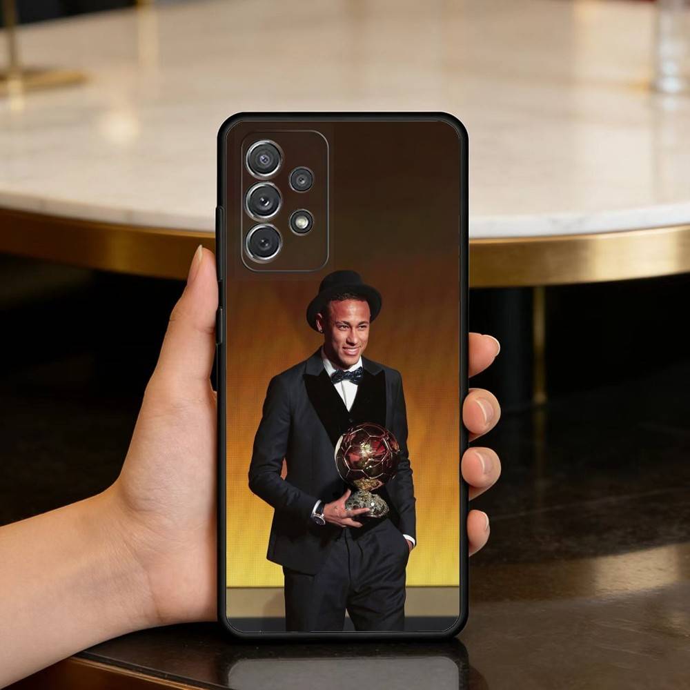 Чехол для телефона Football For N-NeYmAR-R 10 для Samsung Galaxy A73,A72,A71,A70,A53,A52,A51, Мягкий силиконовый черный чехол