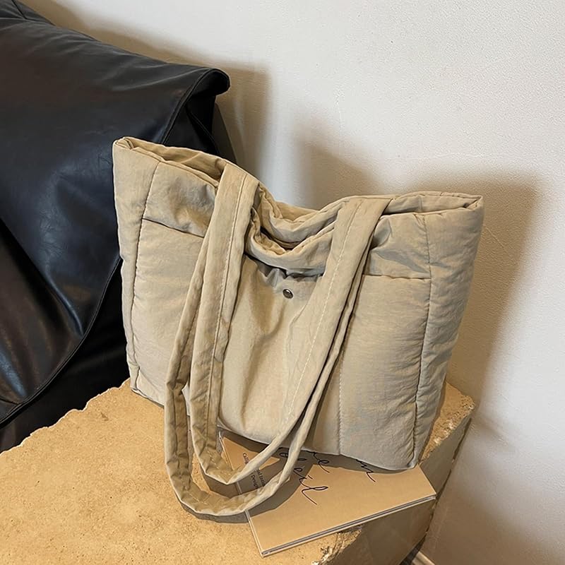 [Tuten] женская сумка-тоут Сумка через плечо Сумка для мам Однотонная сумка через плечо большой емкости Большая легкая сумка на молнии для поездок на работу Поездки в школу