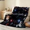 1PC Jujutsu Kaisen Patterned Flannel Blanket Suitable For All Seasons For Home Decor Warmth And Comfort Gifts Holiday Present