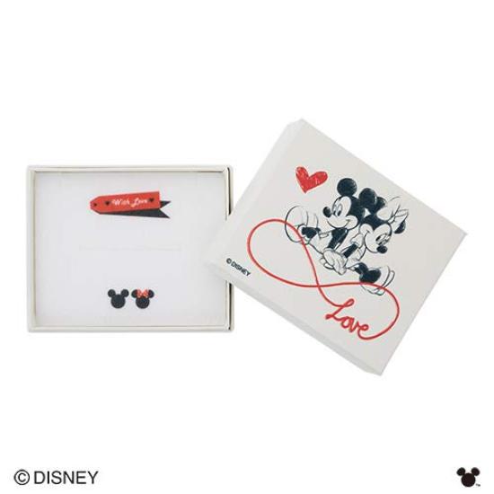 Disney Allergy Surgical Stainless Steel Silver DIST001SV [White Clover] "Mickey & Minnie" Ring, Free, 316L, Ring, TP, Men's (21)