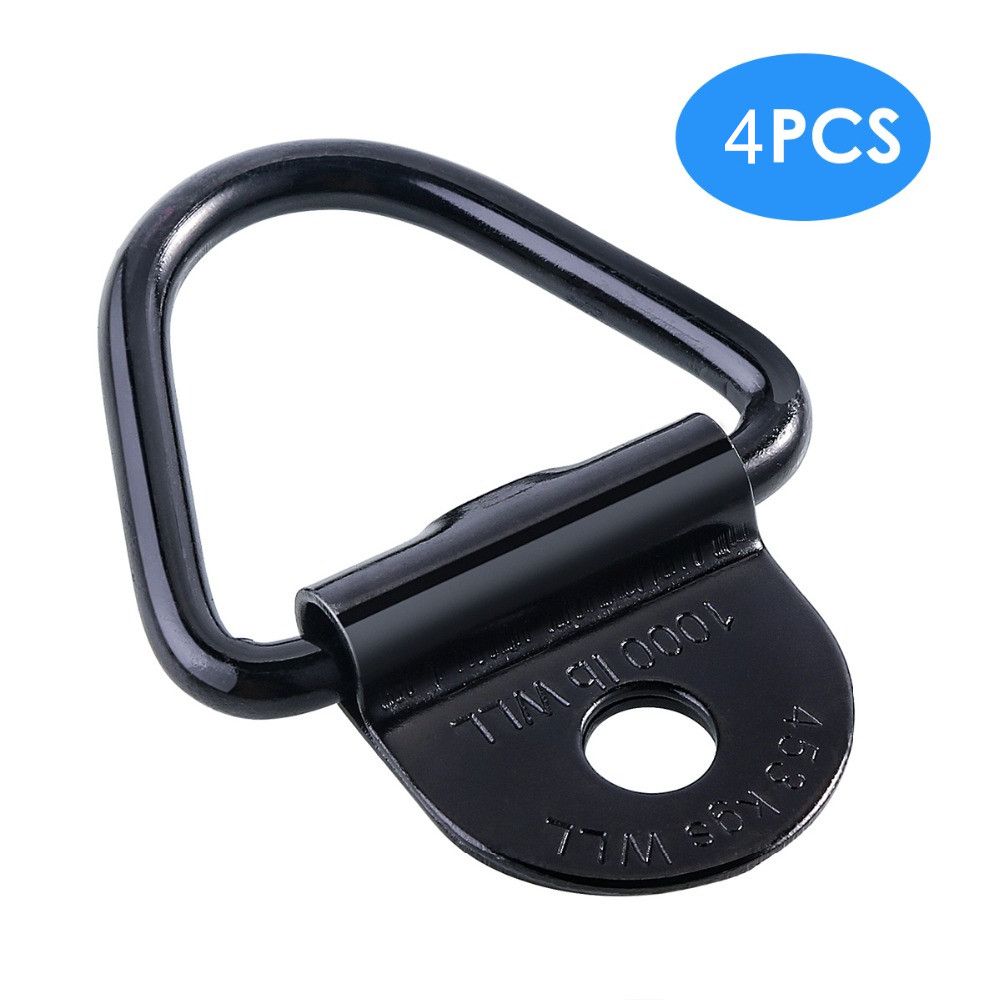 Trucks Black Bolt-on 1000lbs for Trailer V-Ring Bolton Trailers Hook V-Ring Hangers Cargo Tie-Down