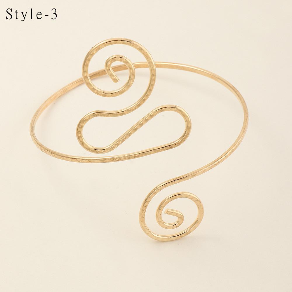 Popular Accessories Hollow Out Geometric Pattern Bracelet Leaf Butterfly Arm Chain