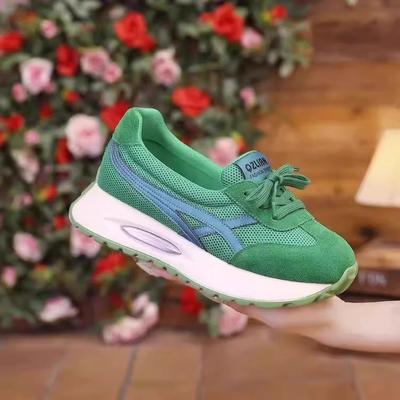 Осенняя женская обувь на высокой платформе, универсальная обувь, детская 2025 новая, с круглым носком, корейская одинарная обувь, повседневная спортивная обувь