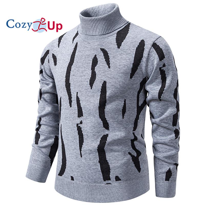 Cozy Up Men's Thickened and Fluffy High-Collar Pullover Sweater