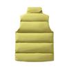 Men's Solid-color Casual Workwear Vest, Men's And Women's Zipper Stand-up Collar Thickened Warm Vest Jacket.