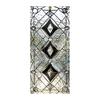 Geometric Window Film Rhombus Pattern Privacy Film Stained Glass Art Static Cling Sun Blocking Decal for Home Office Windows Glass Doors