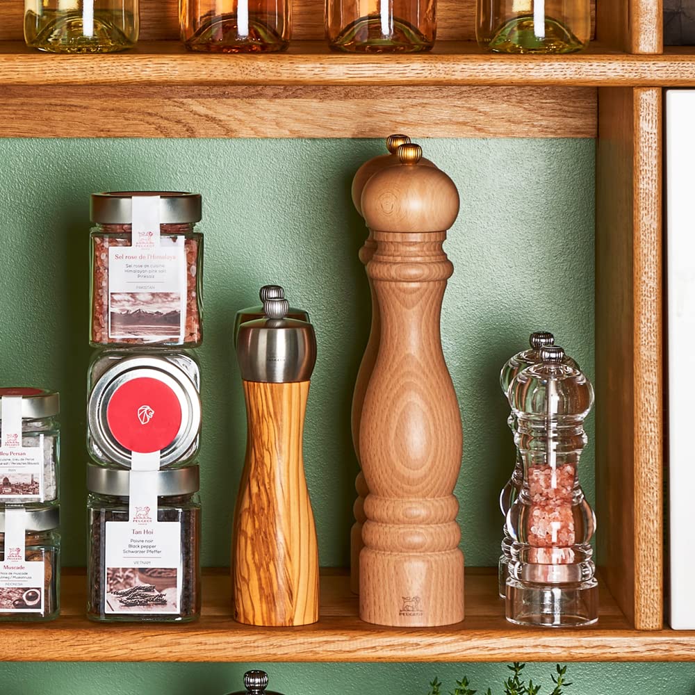 PEUGEOT Приправа Приправа Перечница Перец Деревянная Регулировка крупности Вместимость Ручная Сделано во Франции Черный Матовый Таити 18368 20г/15см