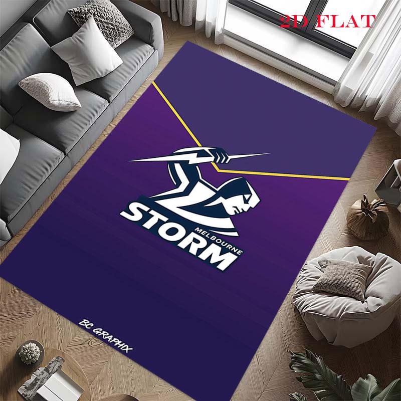 Melbourne Storm Carpet Rug for Living Room Bedroom Home Sofa Decoration,Kids play Nonslip Floor Mat