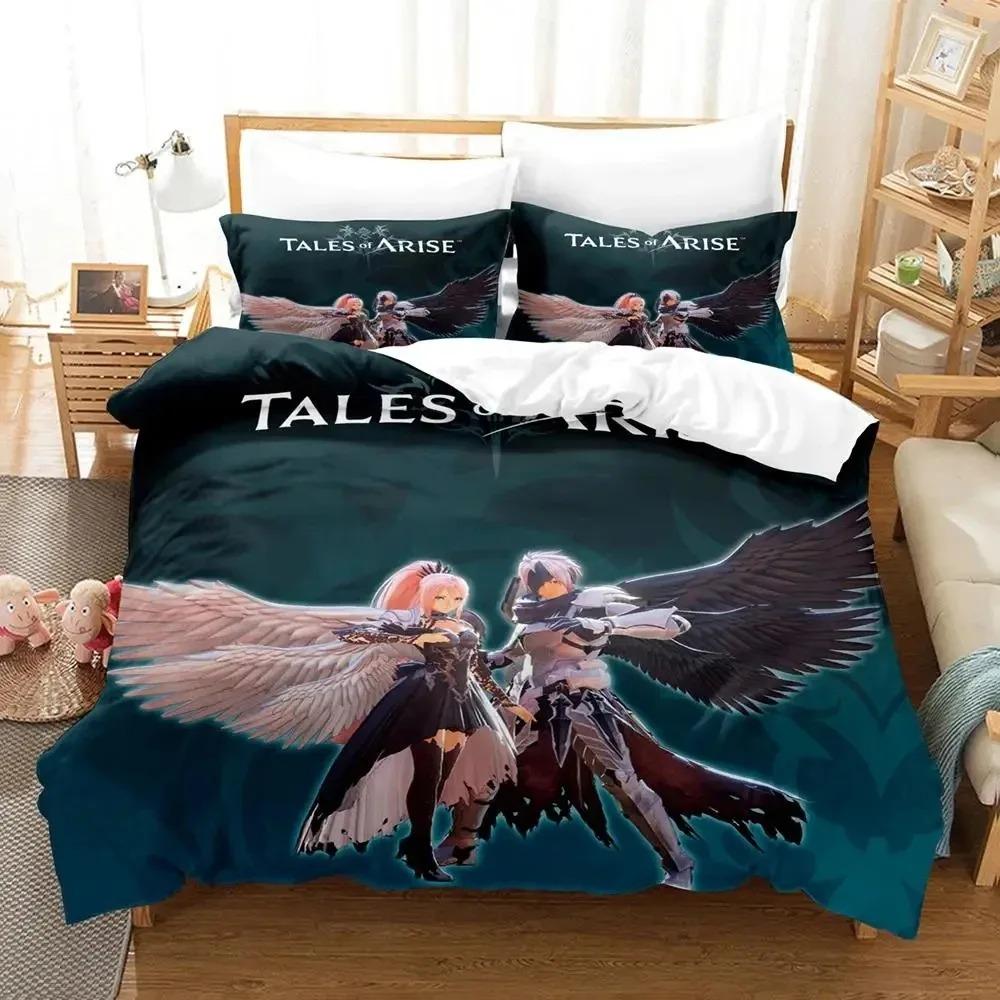 3D Print Game Tales Of Arise Bedding Collection Duvet Cover Bed Collection Quilt Cover Pillowcase Comforter King Queen Size Boys Adult
