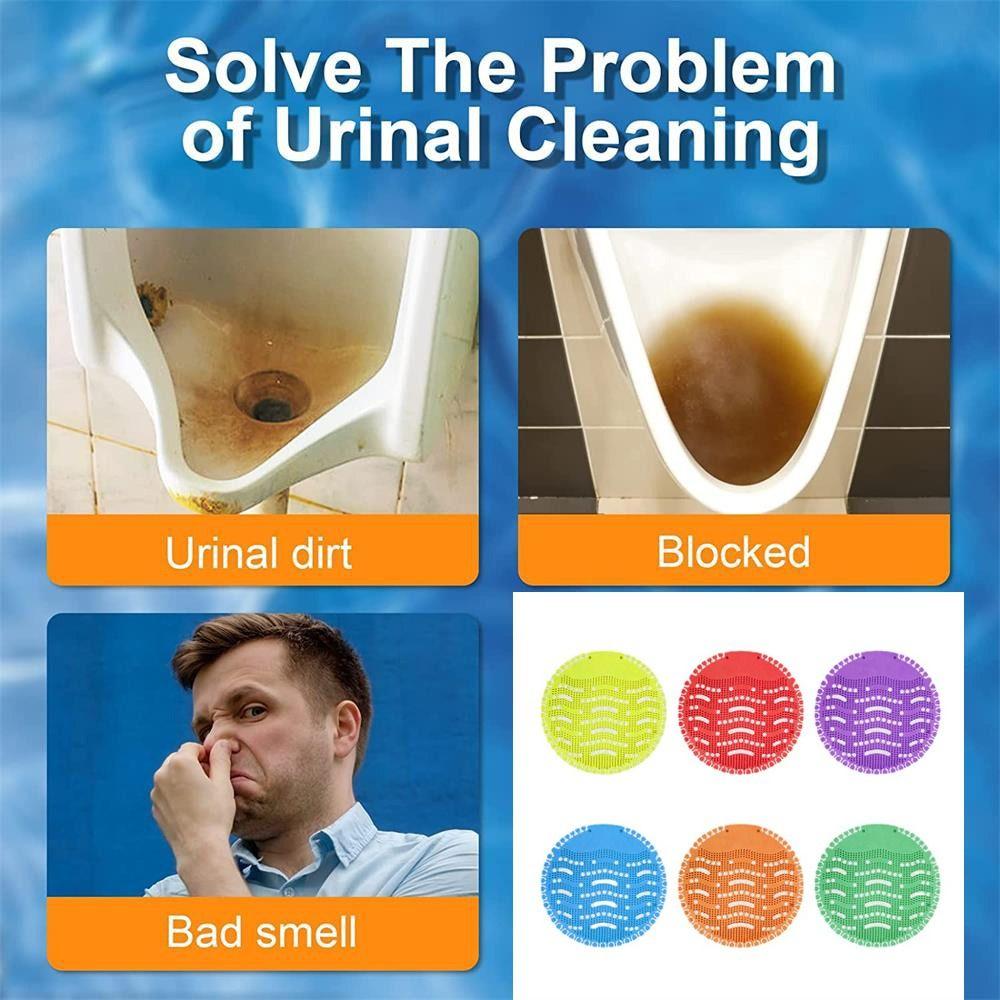 Deodorizer for Toilet Bathroom Urinal Screens Deodorizer Anti Splash Urinal Mats Odor Freshener