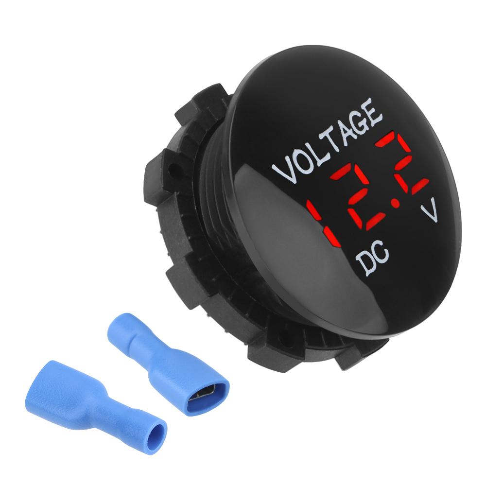 DC 12V-24V Mini Digital Voltmeter Voltage Meter Tester Led Display for Car Auto Motorcycle Boat ATV Truck Refit Accessories