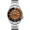 Automatic Men's Watch - 5 Sports Collection - Day/Date, LumiBrite Hands & Markers, Rotating Bezel, 100m Water Resistant, Orange Dial - SRPJ47
