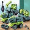 Children's Construction Toy Dinosaur Project Automobile Excavator Dump Truck, Education Diy Car Toy Children's Car Toy