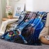 1Pc Erling Haaland Print Flannel Blanket High Quality Warm Comfortable Cover for All Seasons Perfect for Gifts Home Decor