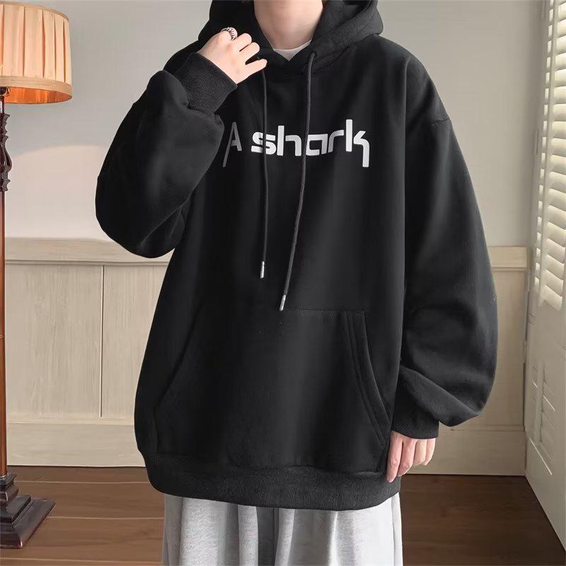 Осень 2023 года унисекс модная свободная толстовка с капюшоном – универсальный топ с длинными рукавами для мужчин и женщин