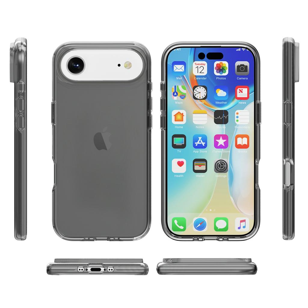 For iPhone Air Case PC + TPU Shockproof Clear Phone Cover