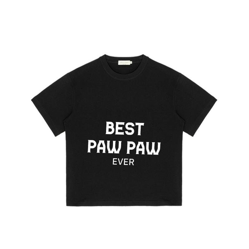 Черная футболка с круглым вырезом и принтом «Лучший дедушка на свете» для мужчин, повседневная одежда, семейный подарок, наряд на День отца