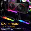 Новый держатель для вертикальной видеокарты RGB GPU VGA с вертикальным разъемом ARGB 5 В, 3-контактный светодиодный светильник с синхронизацией и кабелем PCIE Riser длиной 20 см, черный кронштейн EZDIY-FAB, кронштейн, 3.0 -