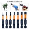 6/7Pcs Impact Hex Head Allen Wrench Drill Bit Set 50/100mm 1/4Inch Hex Shank Steel Hex Screwdriver Bit for Assembling
