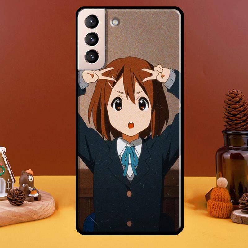 Кей, давай! Чехол Hirasawa Yui для Samsung Galaxy S21 Ultra S20 FE S8 S9 S10 Note 10 Plus Note 20 S22 Ultra Cover