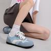 Женская обувь Осень Новая Повседневная обувь Студенческий стиль Широкий носок Мягкая Удобная Обувь на плоской подошве Уличная Повседневная Спортивная обувь