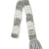 DANCING GRANDMA SOFT STRIPE MUFFLER : FOG gray