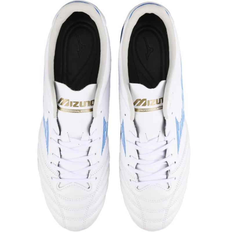 Mizuno Мужские футбольные бутсы Morelia Neo 4 Pro AG Белый Синий P1GA243525
