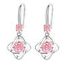 Four Leaf Clover Earrings Female Senior Sense of Wild Flowers Earrings Long Senior Sense of Temperament Ear Hooks