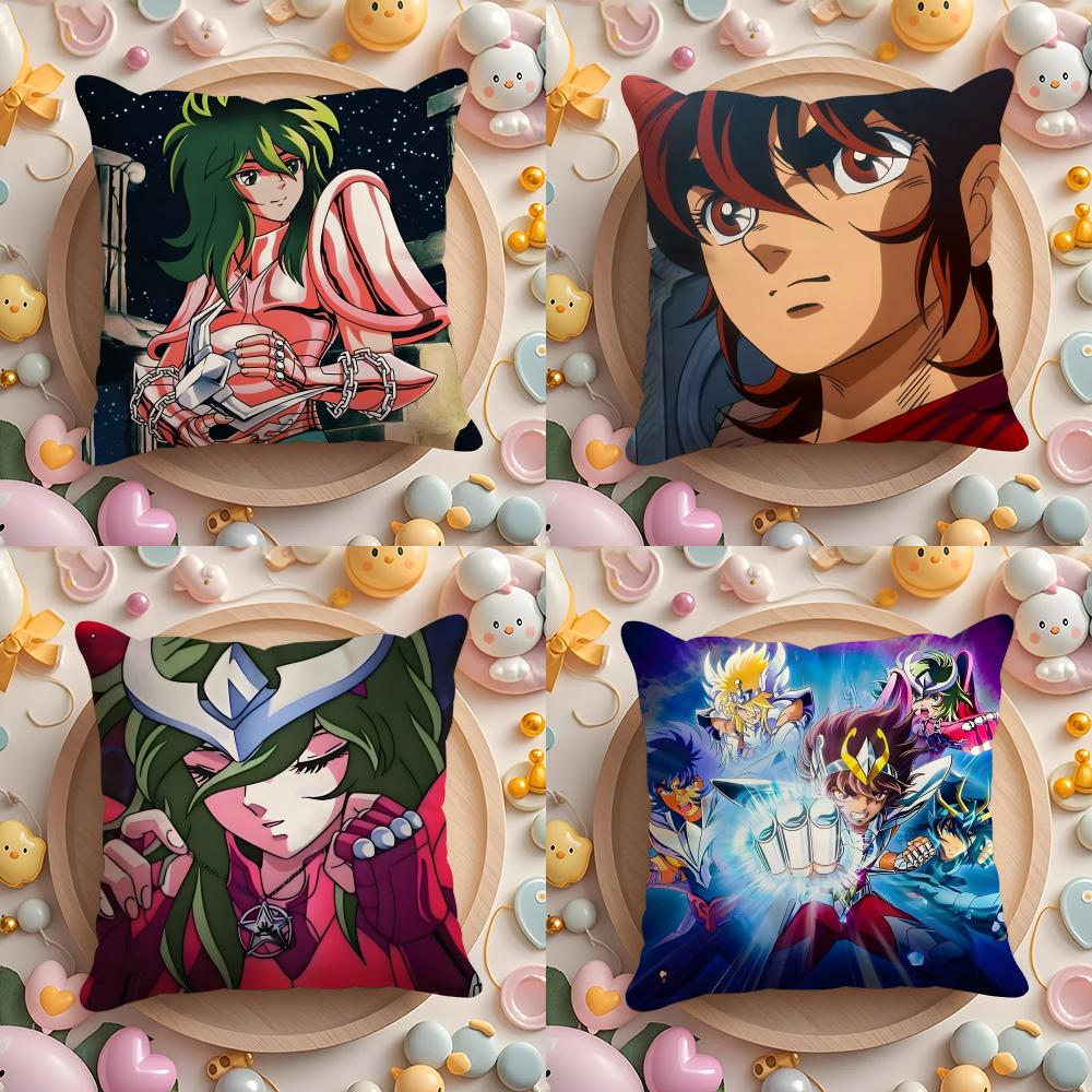 Чехол на подушку Аниме S-Saint S-Seiya для дома и автомобиля, многоцелевой чехол на подушку - Двусторонний, Мягкий и прочный для повседневного использования