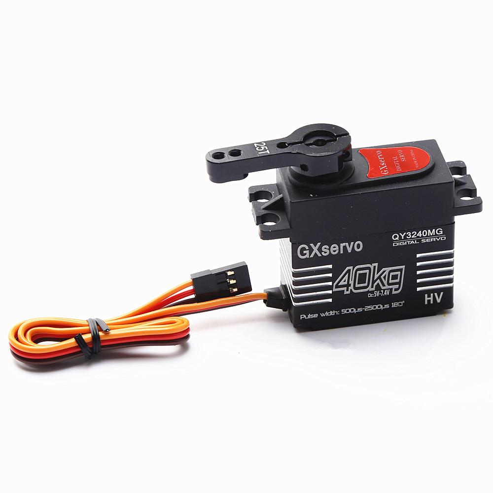 Qy3240mg High Speed Metal Gear 40kg Large Torque Digital Servo For Rc Car Crawler Scx10 Trx4 1:8/1:10 Rc Car Truck Robot Parts