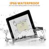 Floodlight 220v White Led Pir Motion Sensor 10w / 20w / 30w / 50w / 100w Durable For Outdoors Wall Hot Garden Spotlight 2024