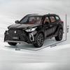 1/24 Toyota Crown Kluger игрушечная модель автомобиля литой сплав 6 дверей открываются задние колеса инерционные транспортные средства модели подарки на День детей