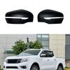 1 Pair Matte Black Wing Mirror Covers Set Fit For Nissan Navara NP300 2014-2020