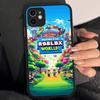 Популярная игра R-Roblox Чехол для телефона Для IPhone 16 Pro Max 15 14 13 12 11 XS MAX X Plus Конфетный Цвет Матовый ТПУ Чехол для Телефона