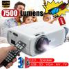 Mini 2500 Lumens LED Projector Cinema Theater 3D Home 1080P FHD HDMI USB AV/VGA Portable Multimedia