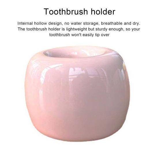 Держатель для зубных щеток, мини-керамическая подставка для зубных щеток, полый дизайн, универсальный держатель для ручек для домашней ванной комнаты