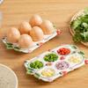 6 Slot Kitchen Seasoning Dish Stackable Egg Storage Tray Egg Storage Box  Refrigerator