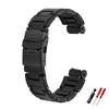 [syzynicy] Пластиковый стальной ремешок для часов подходит для PRW-6000/6100/3000/3100 Черный выпуклый браслет