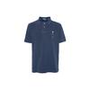 Polo SS24 Поло с вышивкой логотипа Свободного кроя с коротким рукавом Мужские поло Темно-синий 710934708-001