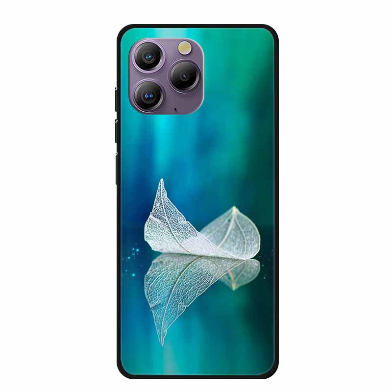 Soft Space Cover for Blackview A96 Case Flower TPU Cat Silicone Phone Cases for BlackviewA96 Cover Shockproof Lovely Shell