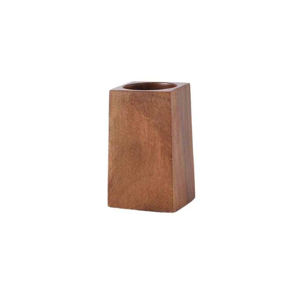 Вместительная подставка для ручек из орехового дерева, винтажный настольный органайзер, горшок для хранения, пенал, дом