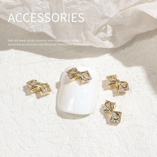 Украшение для ногтей, блестящее украшение из кубического циркония, 3D-украшение в виде бабочки