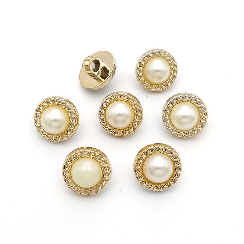 Женские ароматные круглые жемчужные декоративные пуговицы - пластиковые пуговицы для рубашки, пришитые вручную