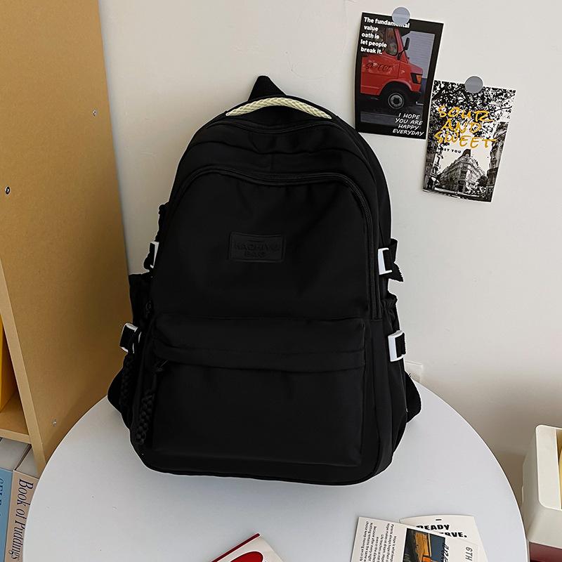 School Bag Junior High School Girls College High School Versatile Contrasting Color Backpack Niche Design College Student Backpack