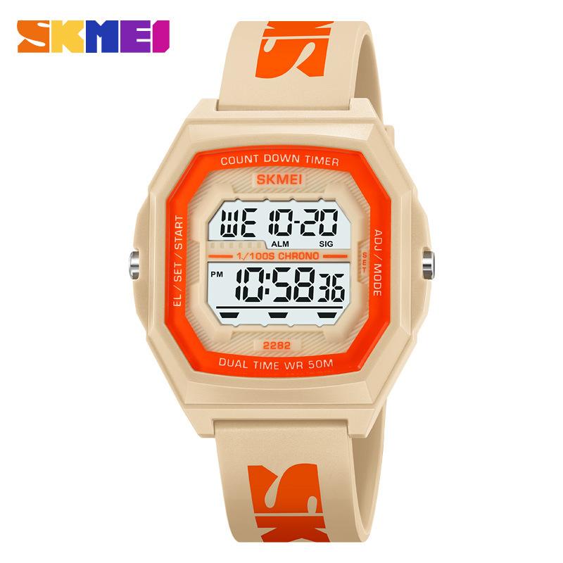 Спортивные многофункциональные мужские часы для отдыха на открытом воздухе Студенческие электронные часы Повседневные персонализированные водонепроницаемые электронные часы для мужчин