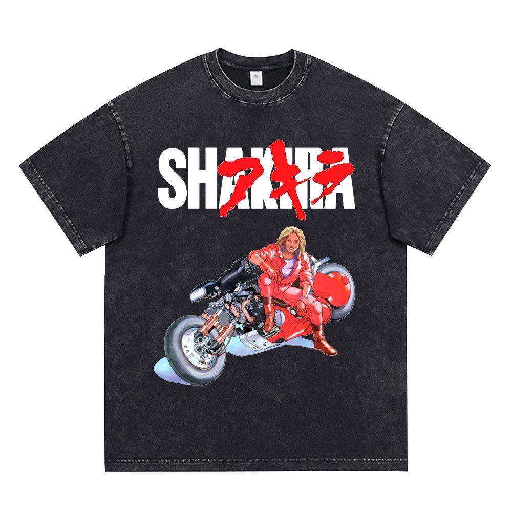 Anime Akira Vintage Washed T Shirt 90s Science Fiction Movie
